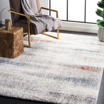 BERBER SHAG 581 – BLUE RUST / IVORY