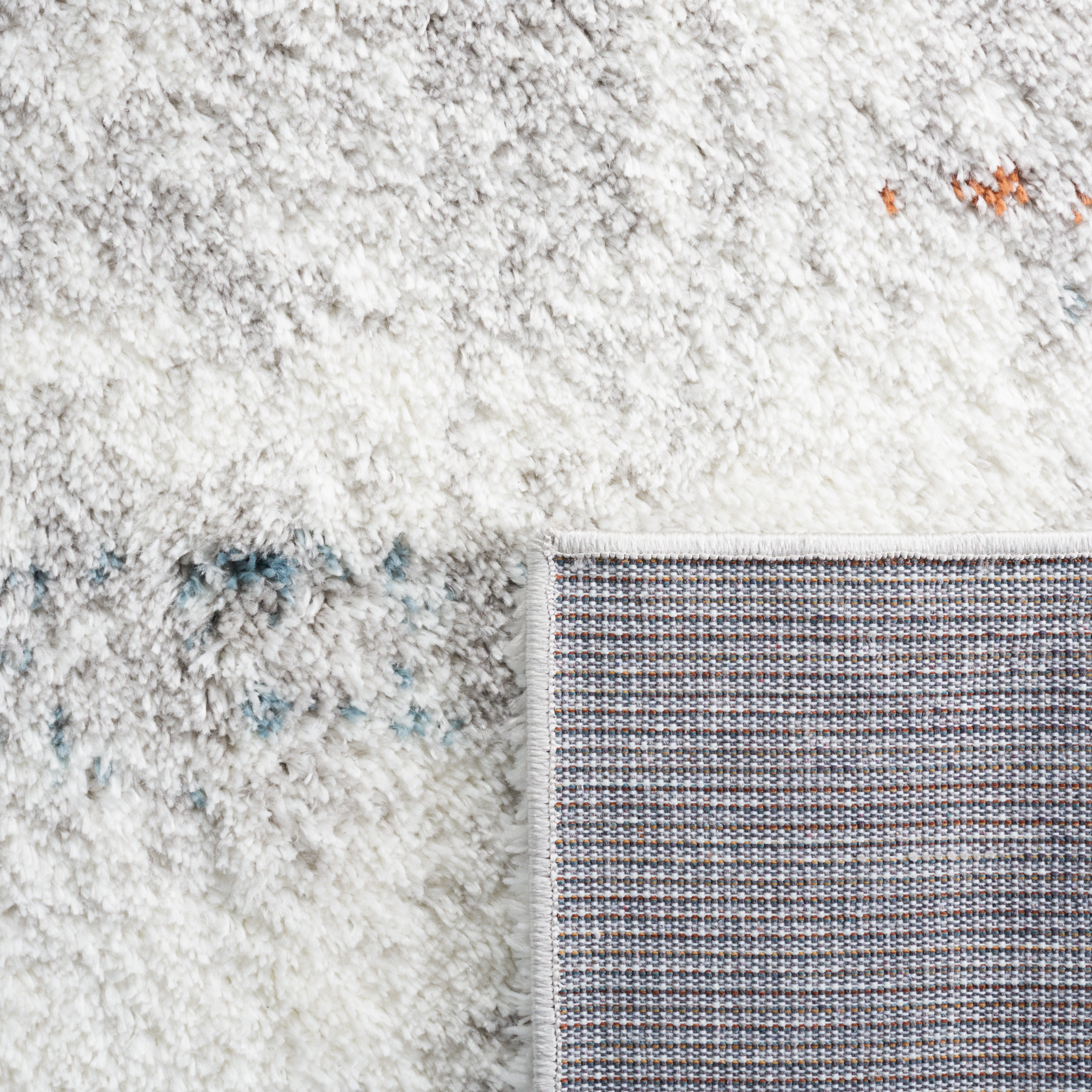 BERBER SHAG 581 – BLUE RUST / IVORY