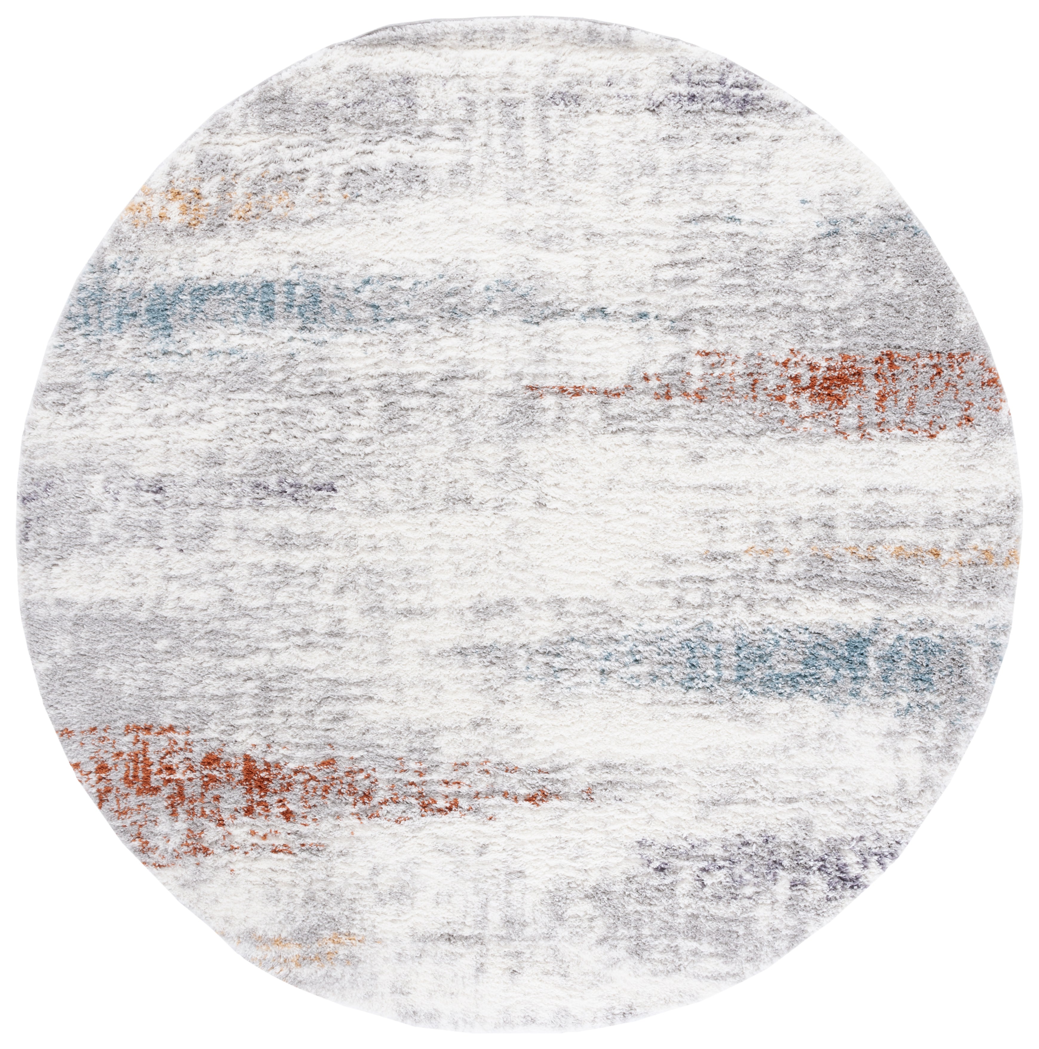 BERBER SHAG 581 – BLUE RUST / IVORY