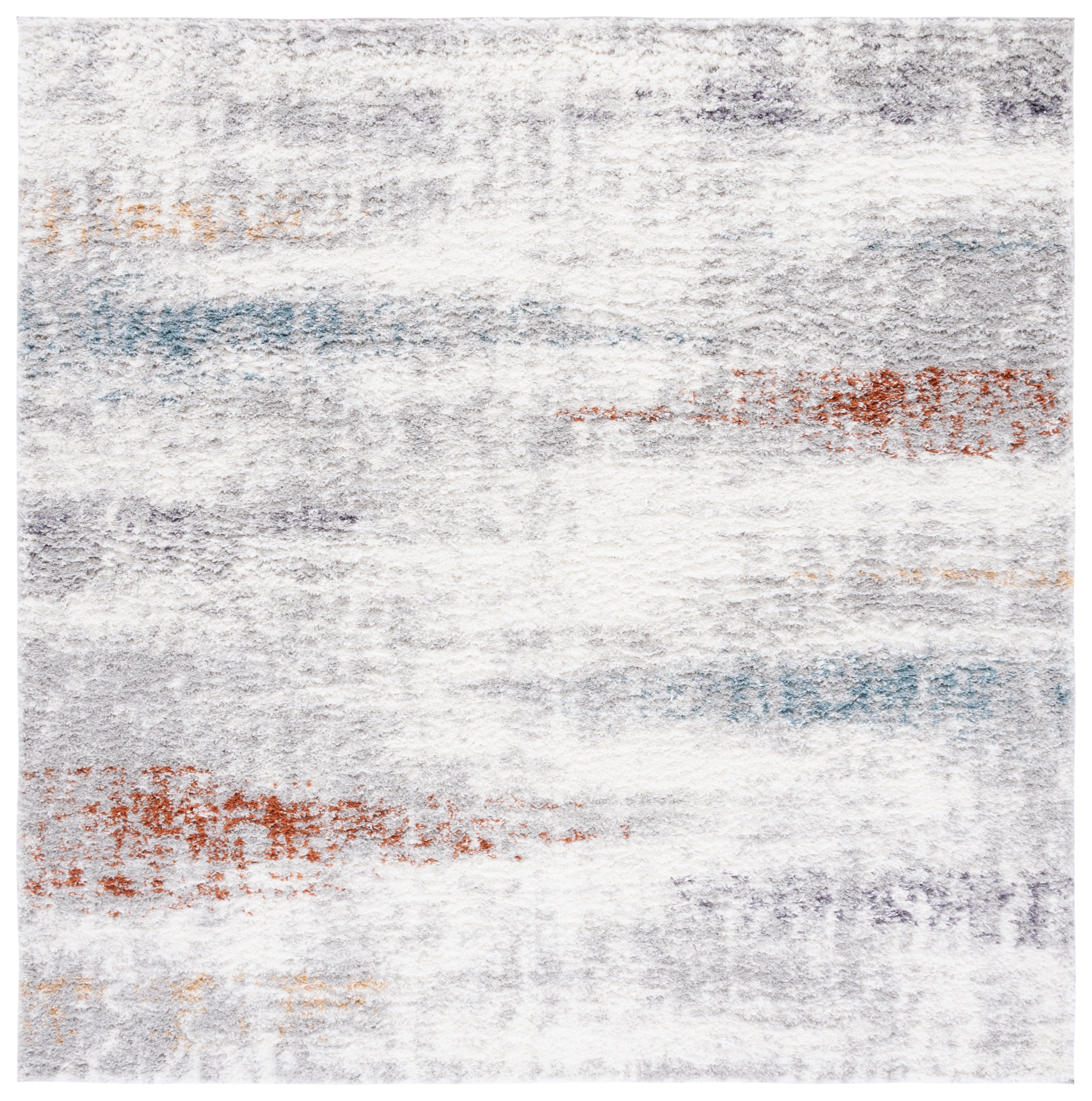 BERBER SHAG 581 – BLUE RUST / IVORY