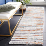 BERBER SHAG 583 – BLUE RUST / IVORY