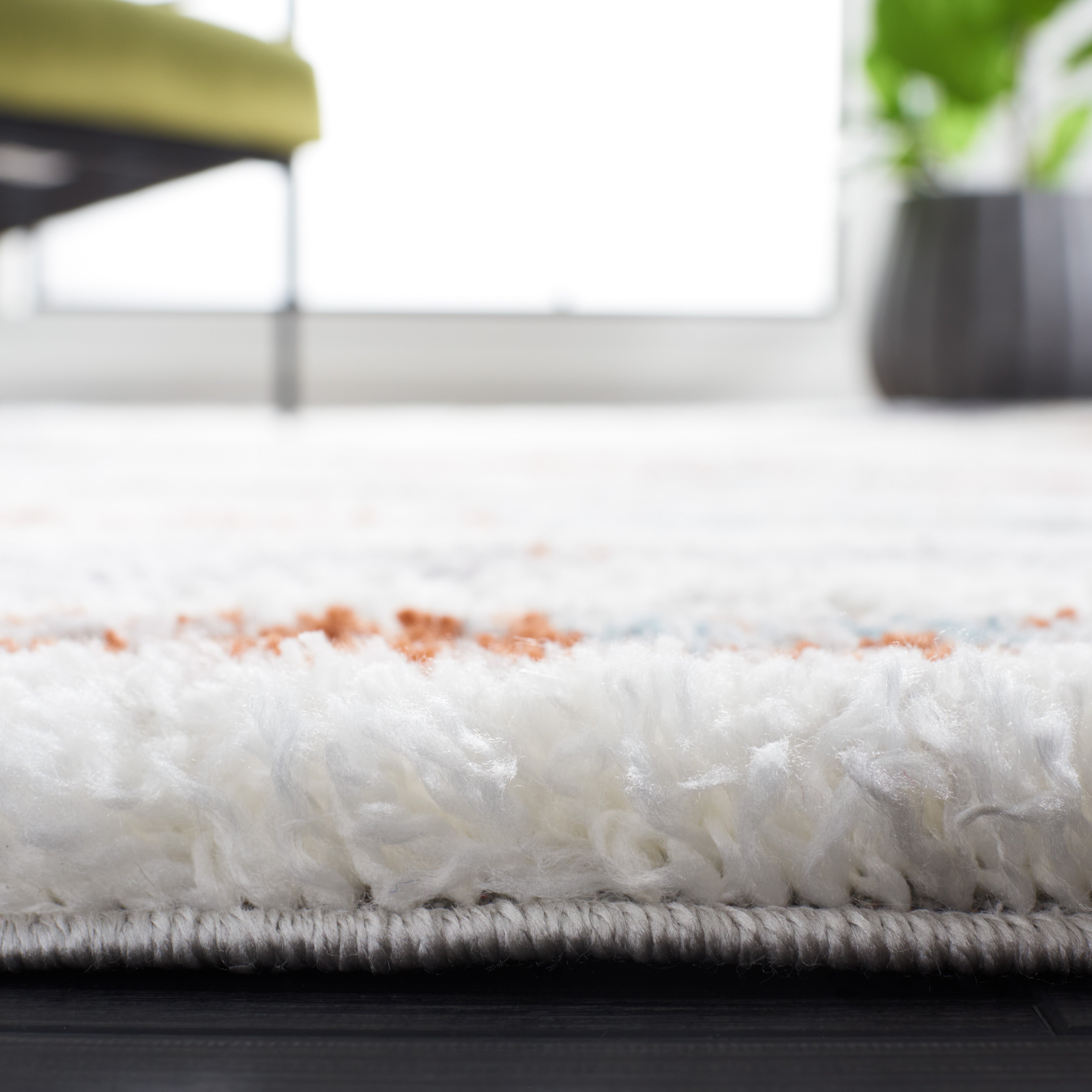 BERBER SHAG 583 – BLUE RUST / IVORY