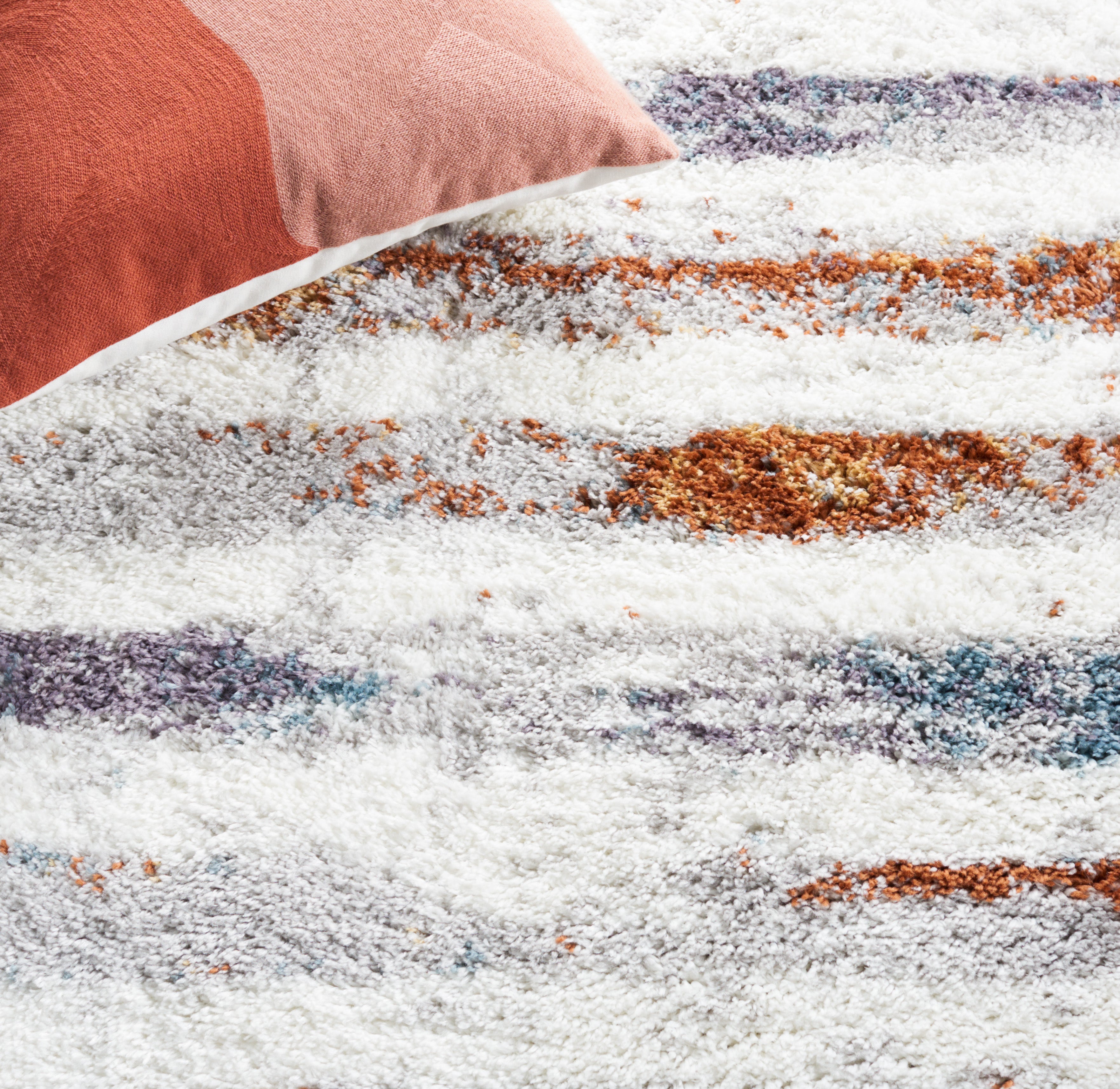 BERBER SHAG 583 – BLUE RUST / IVORY