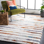 BERBER SHAG 583 – BLUE RUST / IVORY