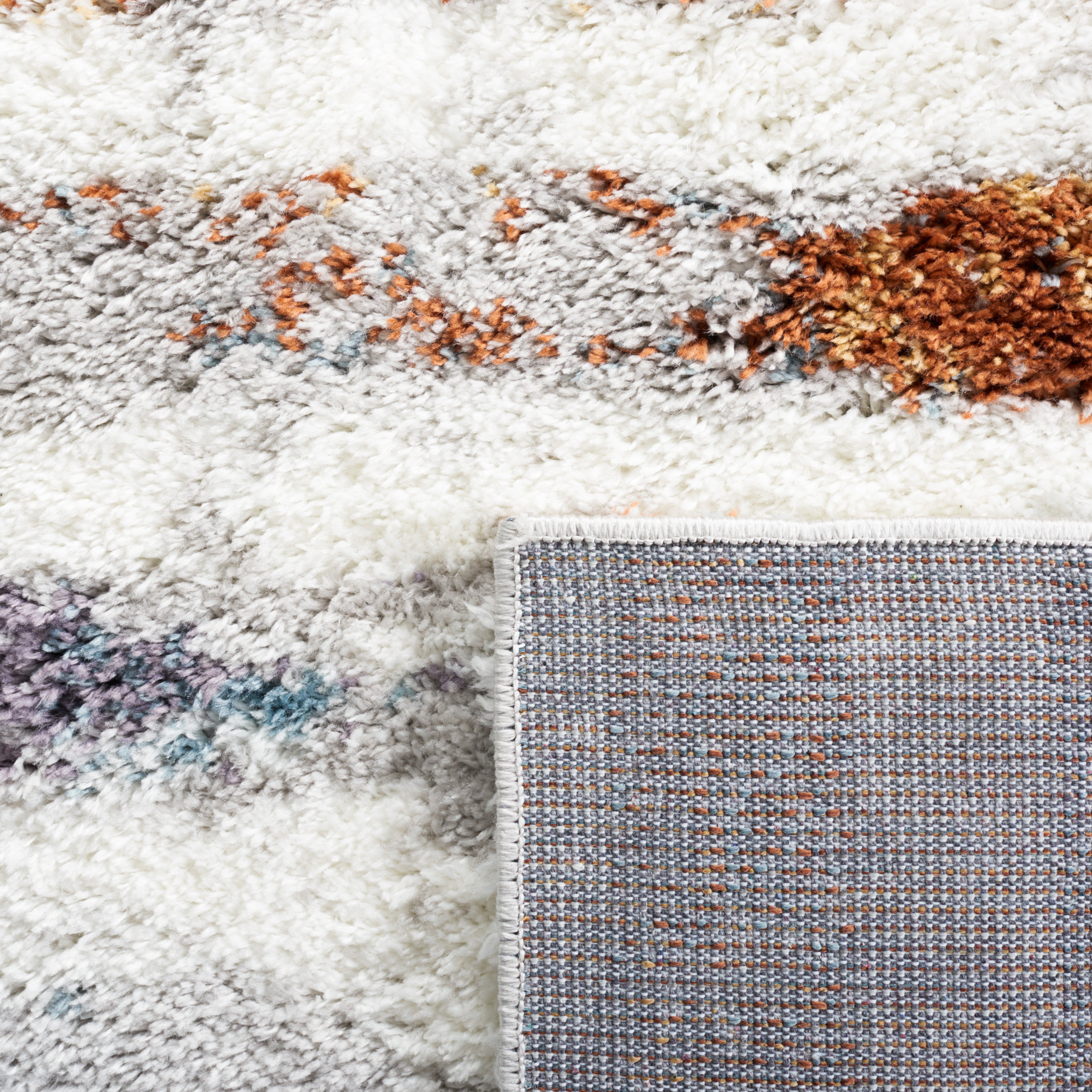 BERBER SHAG 583 – BLUE RUST / IVORY