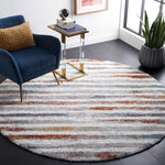 BERBER SHAG 583 – BLUE RUST / IVORY