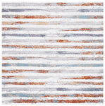 BERBER SHAG 583 – BLUE RUST / IVORY