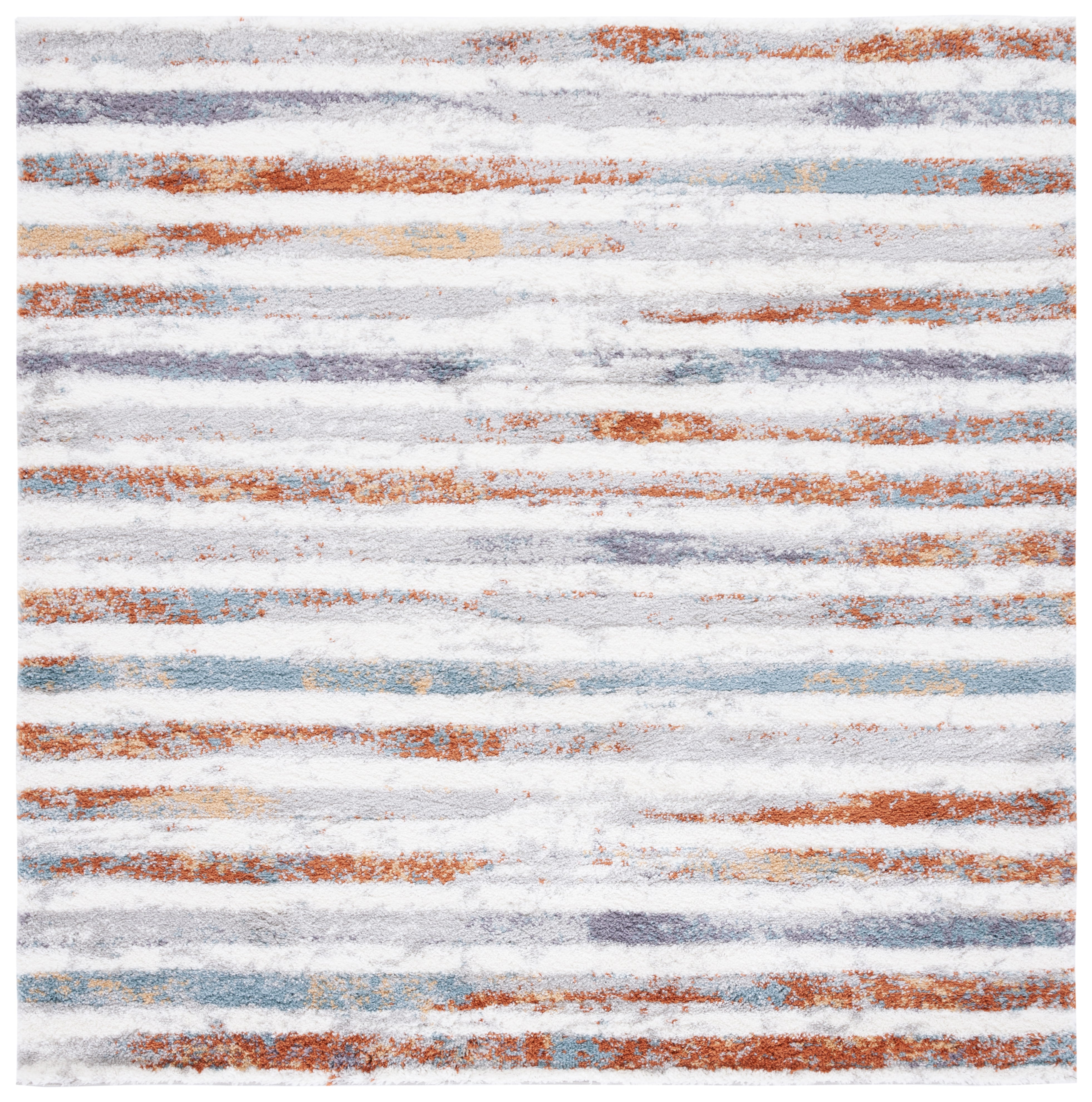 BERBER SHAG 583 – BLUE RUST / IVORY