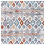BERBER SHAG 585 – BLUE RUST / IVORY