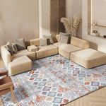 BERBER SHAG 585 – BLUE RUST / IVORY