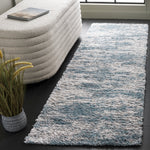 BERBER SHAG 586 – IVORY / BLUE