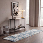 BERBER SHAG 586 – IVORY / BLUE