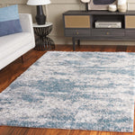 BERBER SHAG 586 – IVORY / BLUE
