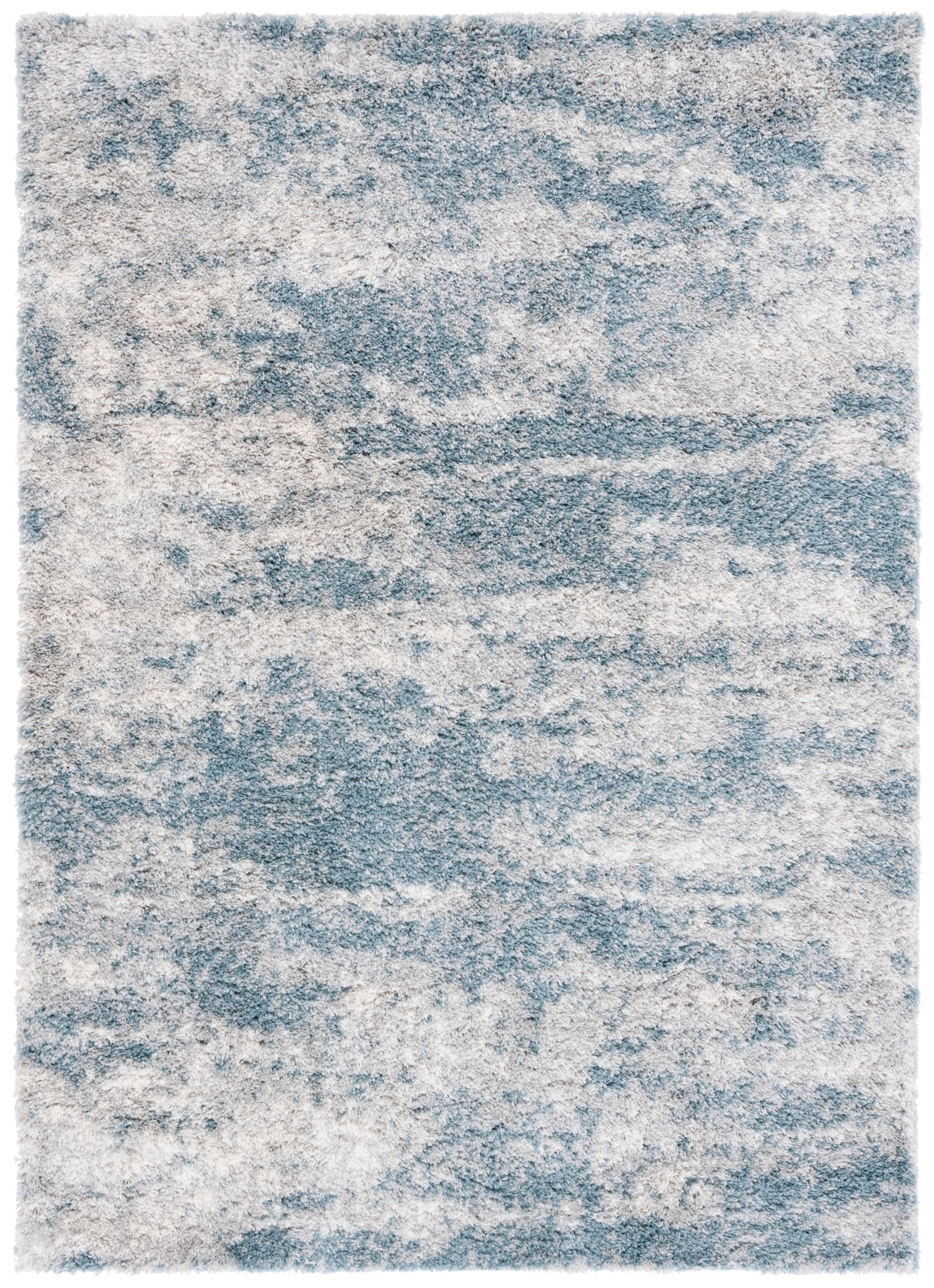 BERBER SHAG 586 – IVORY / BLUE