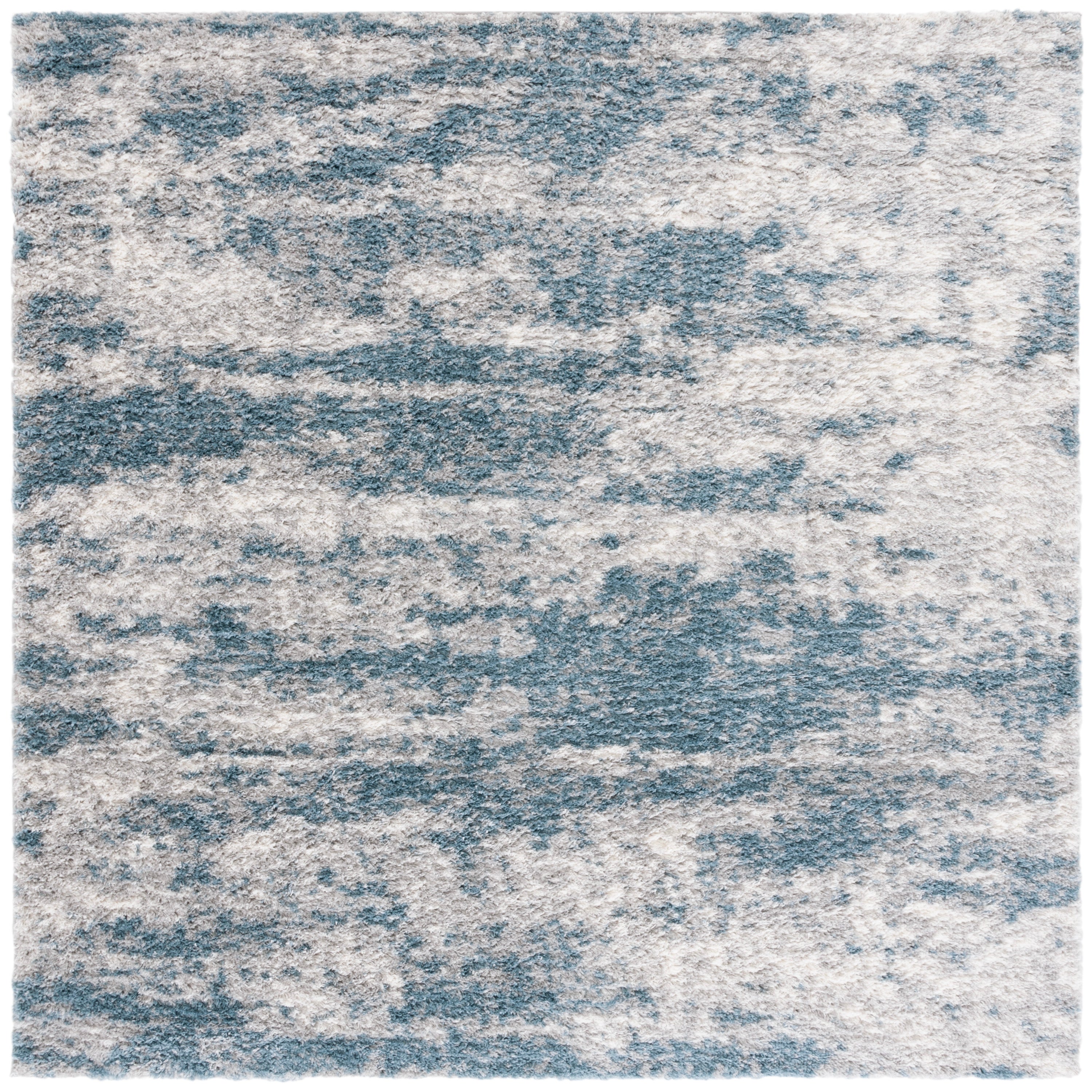BERBER SHAG 586 – IVORY / BLUE