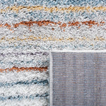 BERBER SHAG 587 – BLUE RUST / IVORY
