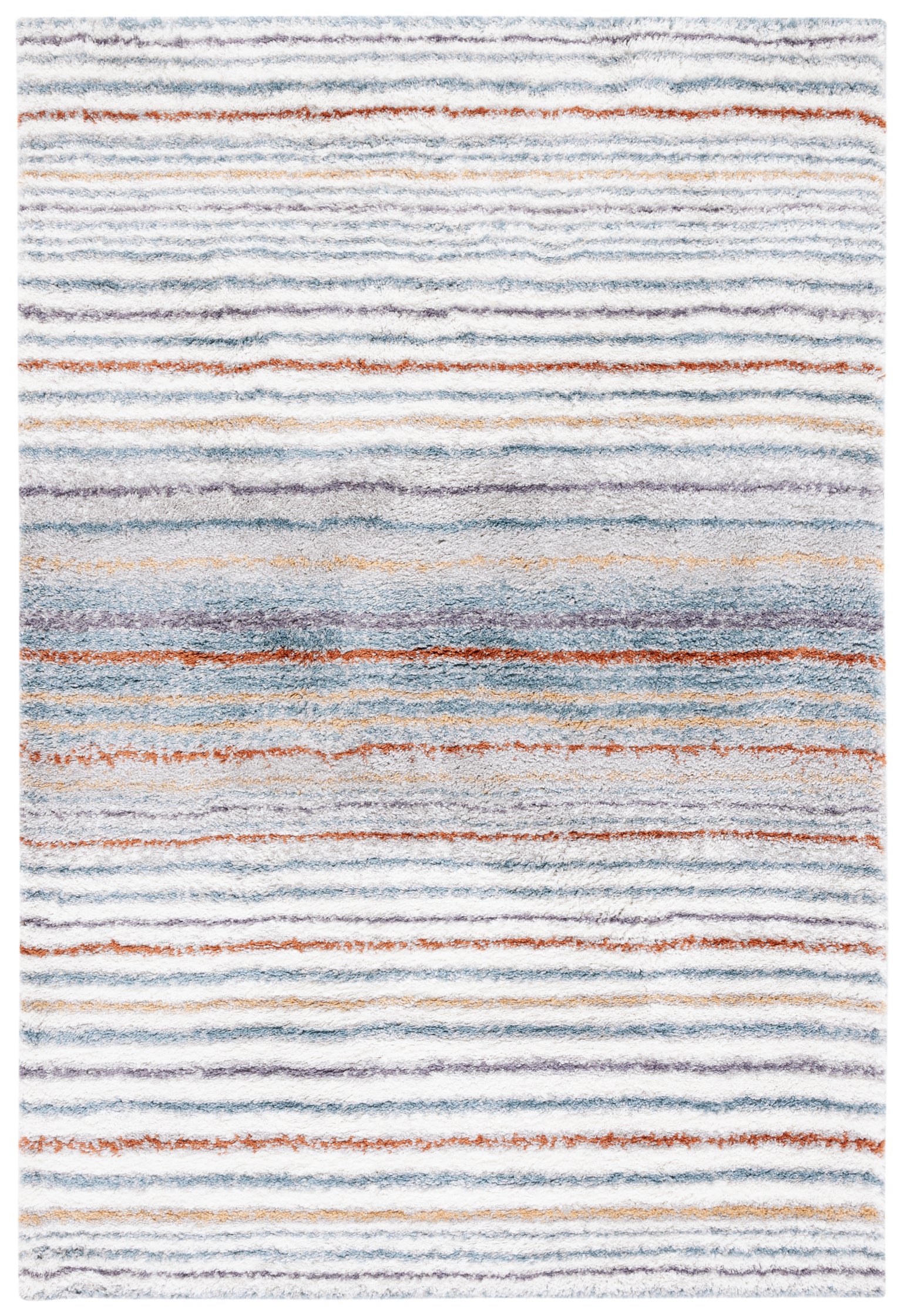 BERBER SHAG 587 – BLUE RUST / IVORY