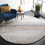 BERBER SHAG 587 – BLUE RUST / IVORY
