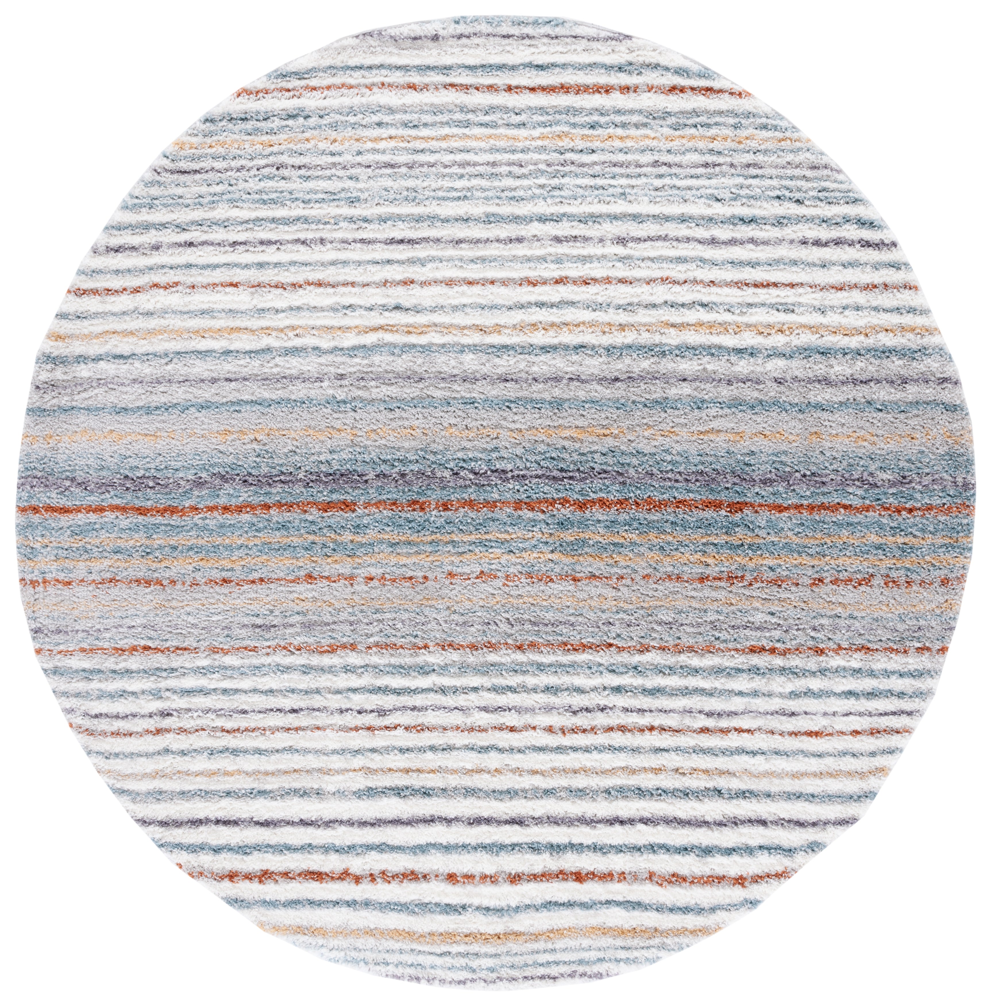 BERBER SHAG 587 – BLUE RUST / IVORY