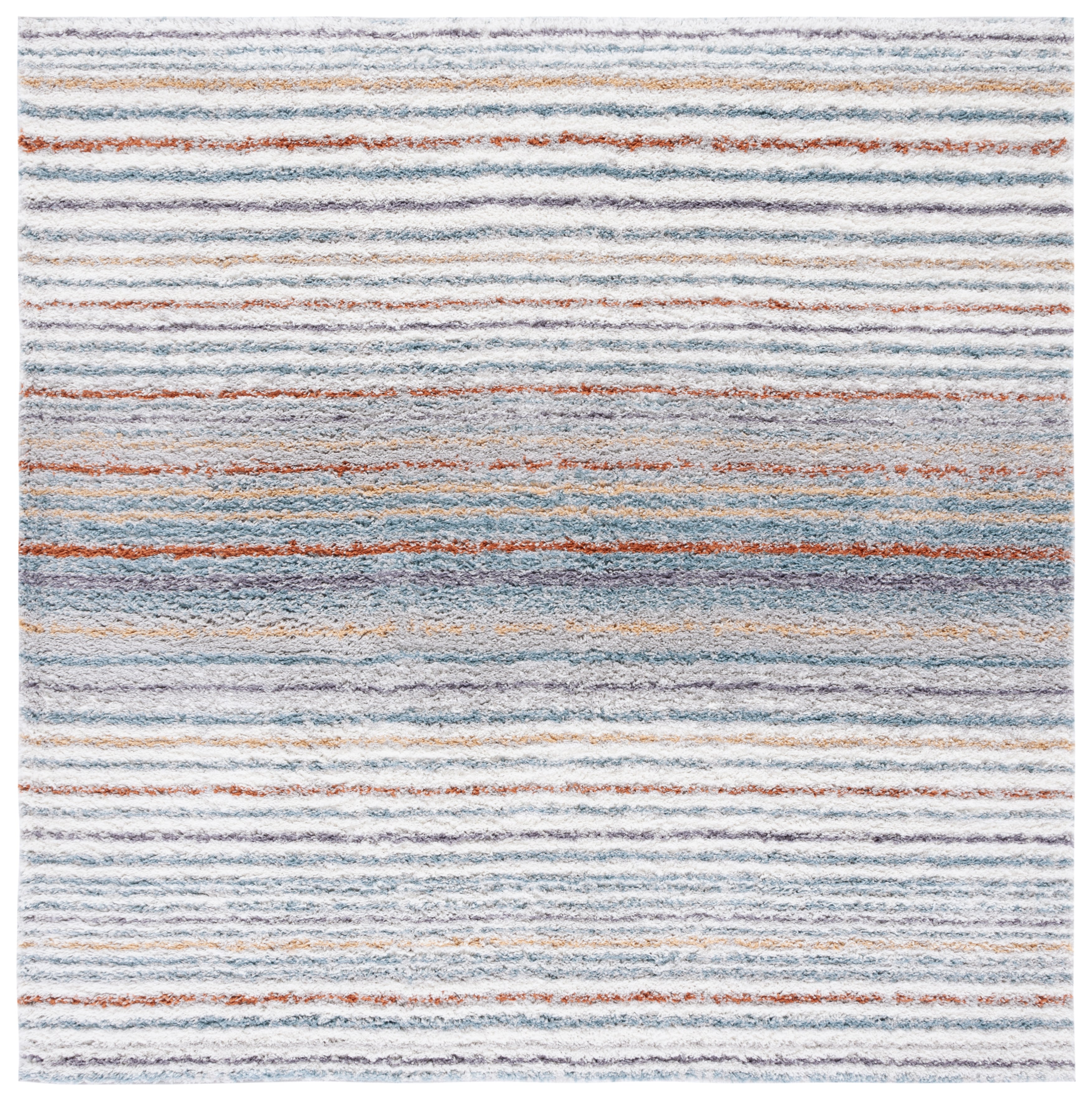 BERBER SHAG 587 – BLUE RUST / IVORY