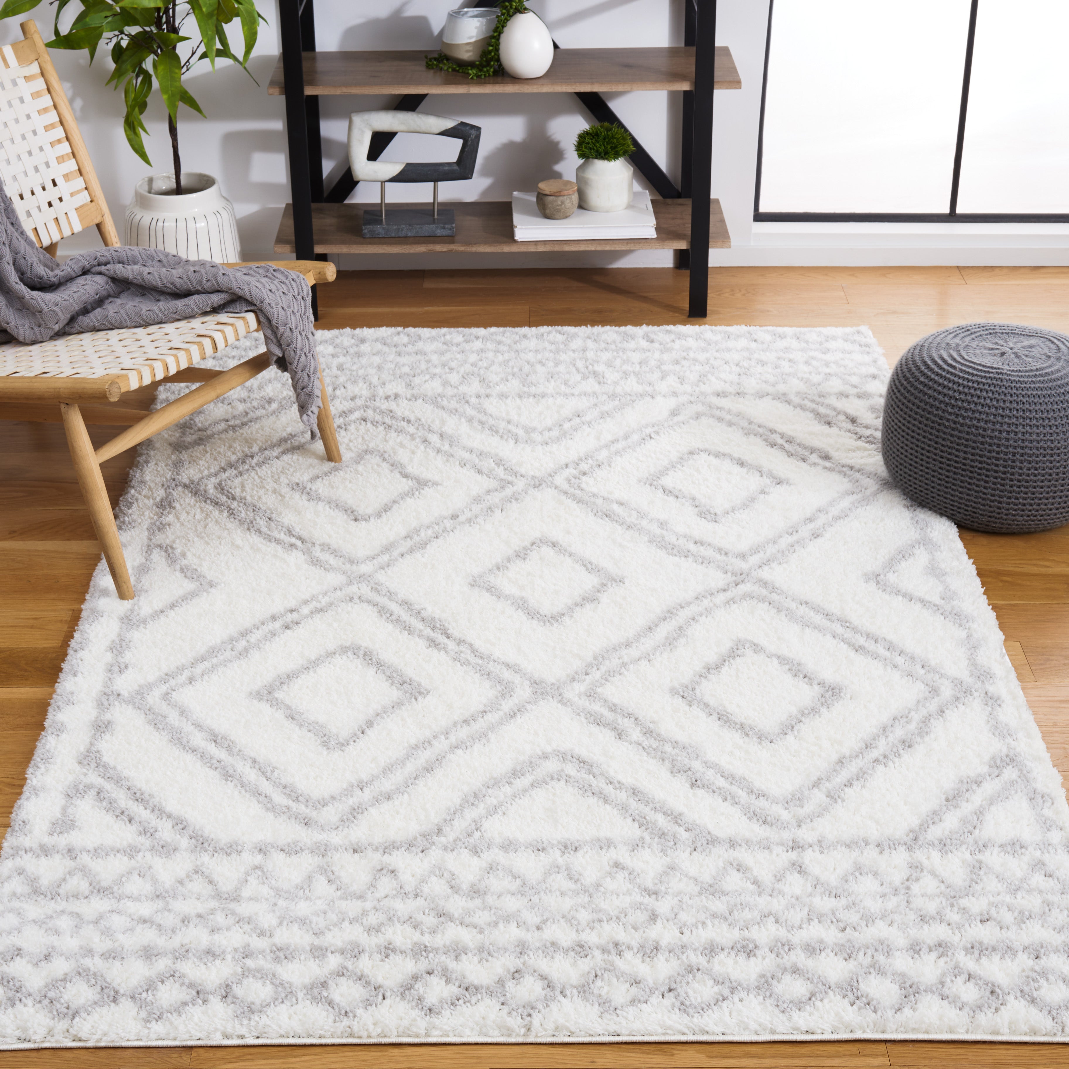 BERBER SHAG 589 – IVORY / GREY