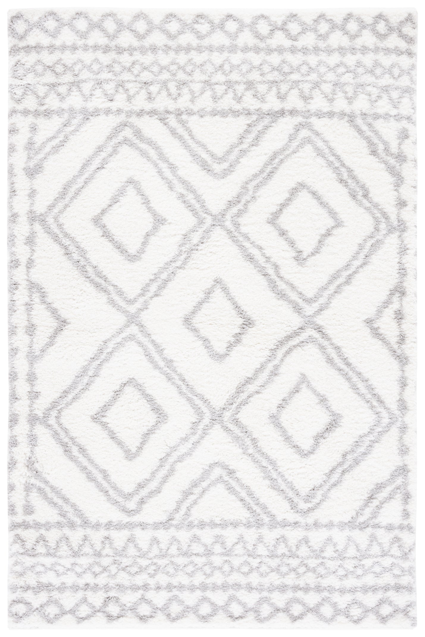 BERBER SHAG 589 – IVORY / GREY