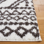 BERBER SHAG 589 – IVORY / DARK GREY