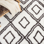 BERBER SHAG 589 – IVORY / DARK GREY