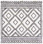 BERBER SHAG 589 – IVORY / DARK GREY