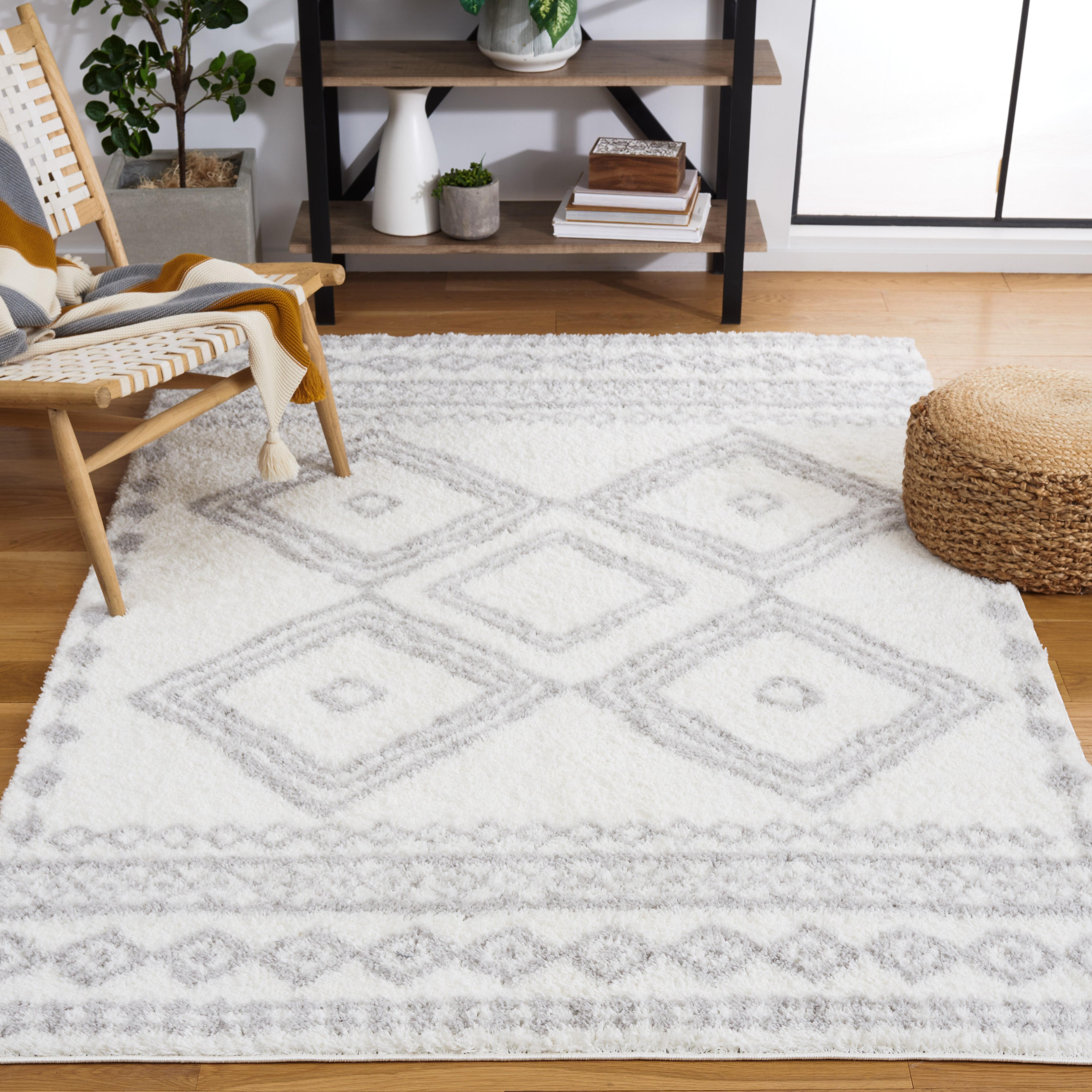 BERBER SHAG 591 – IVORY / GREY