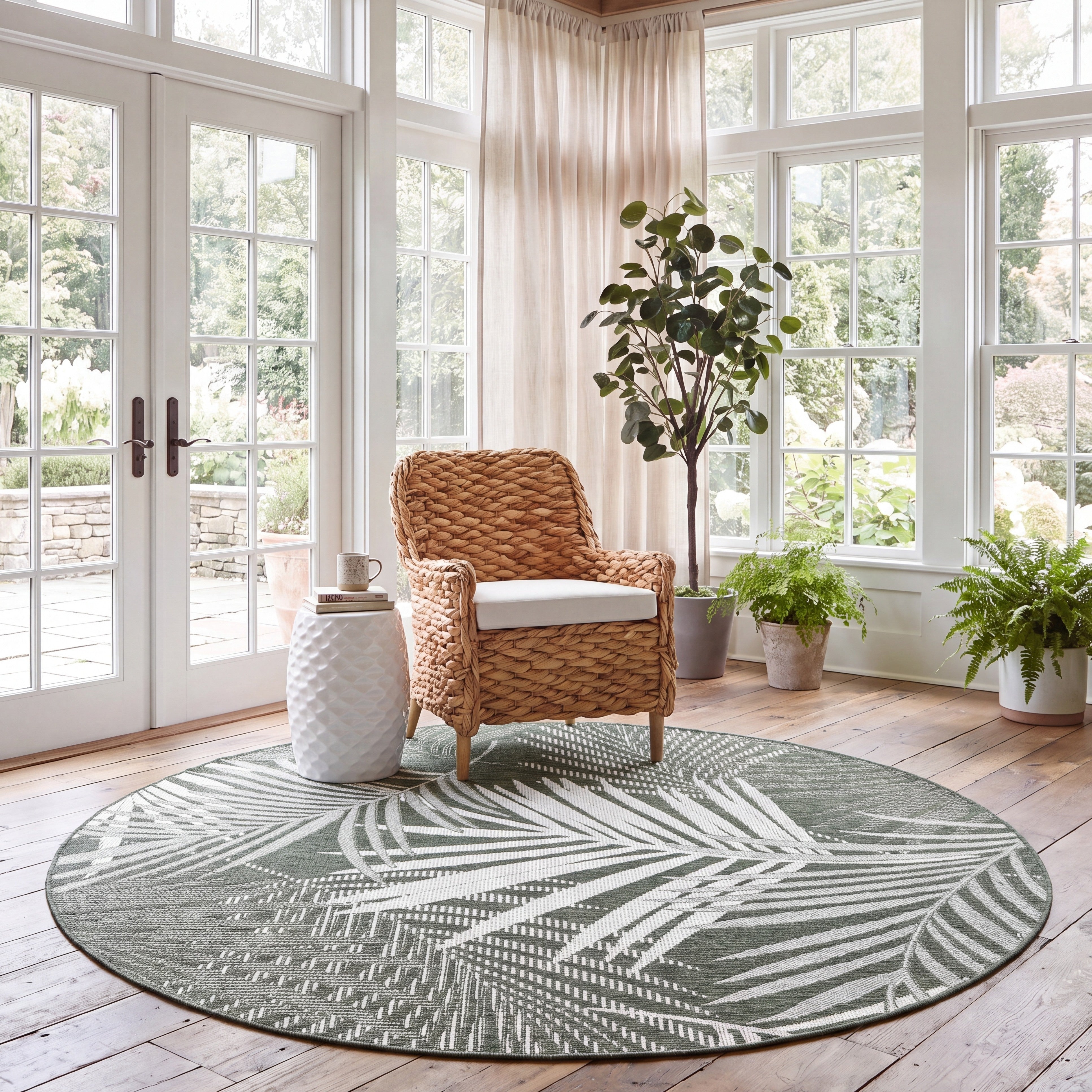 BEACH HOUSE 264 – GREEN / IVORY