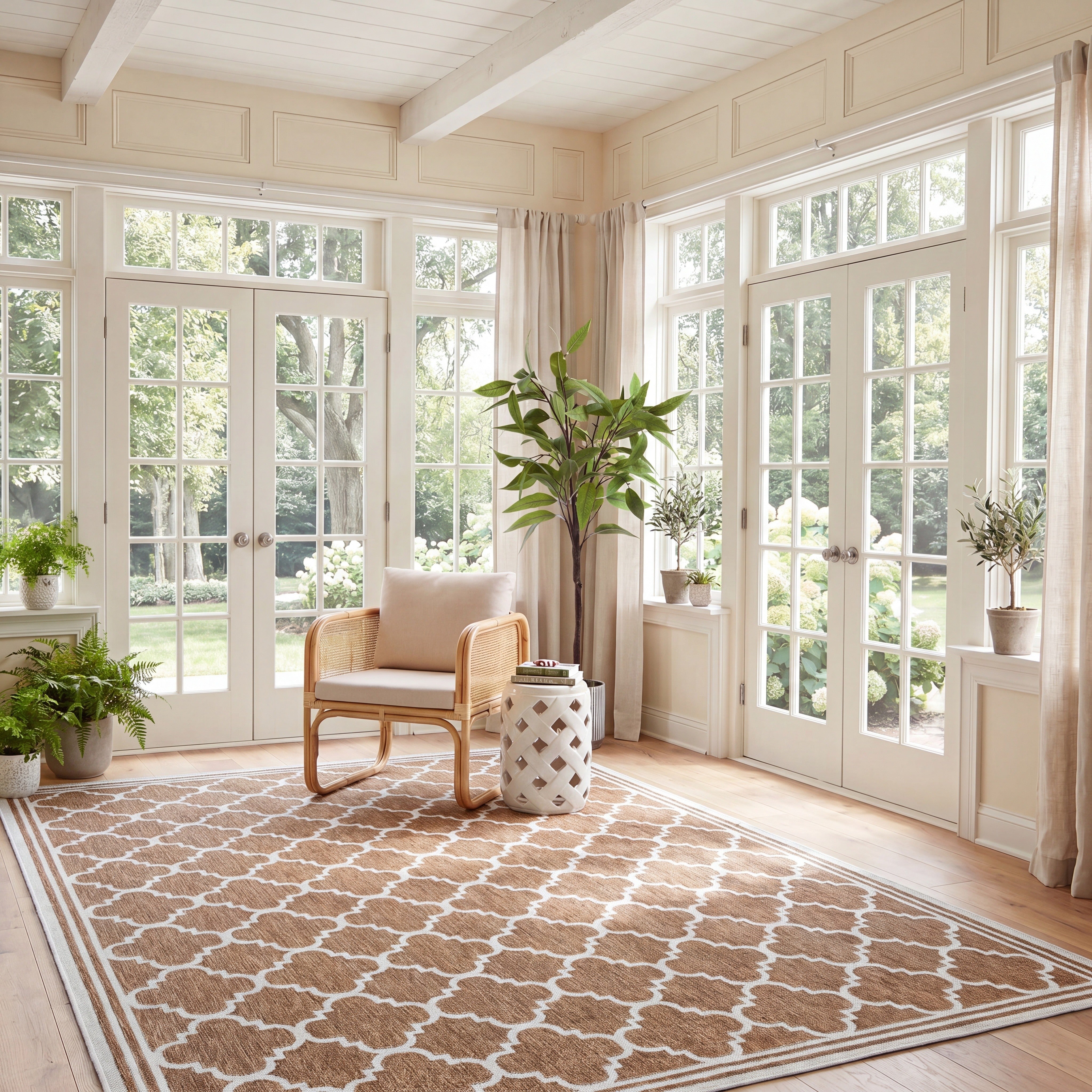 BEACH HOUSE 266 – BROWN / IVORY