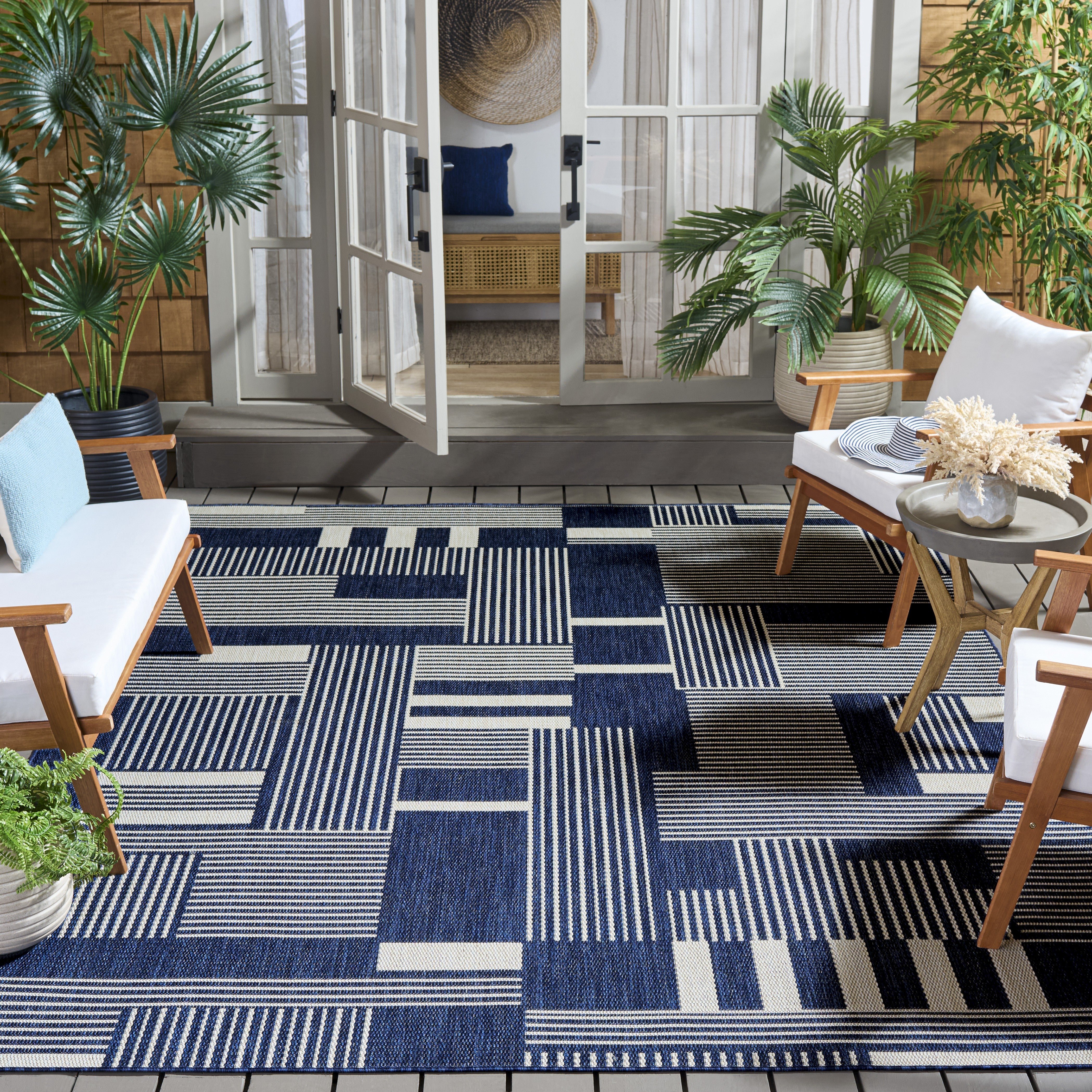 BEACH HOUSE 402 – NAVY / IVORY