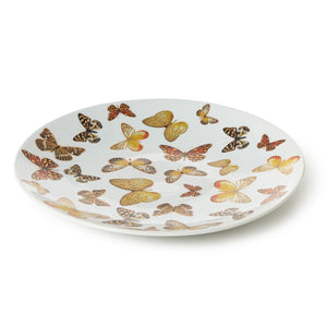Tozai Home Butterfly Garden Decorative Plate with Golden Accents - BLF180