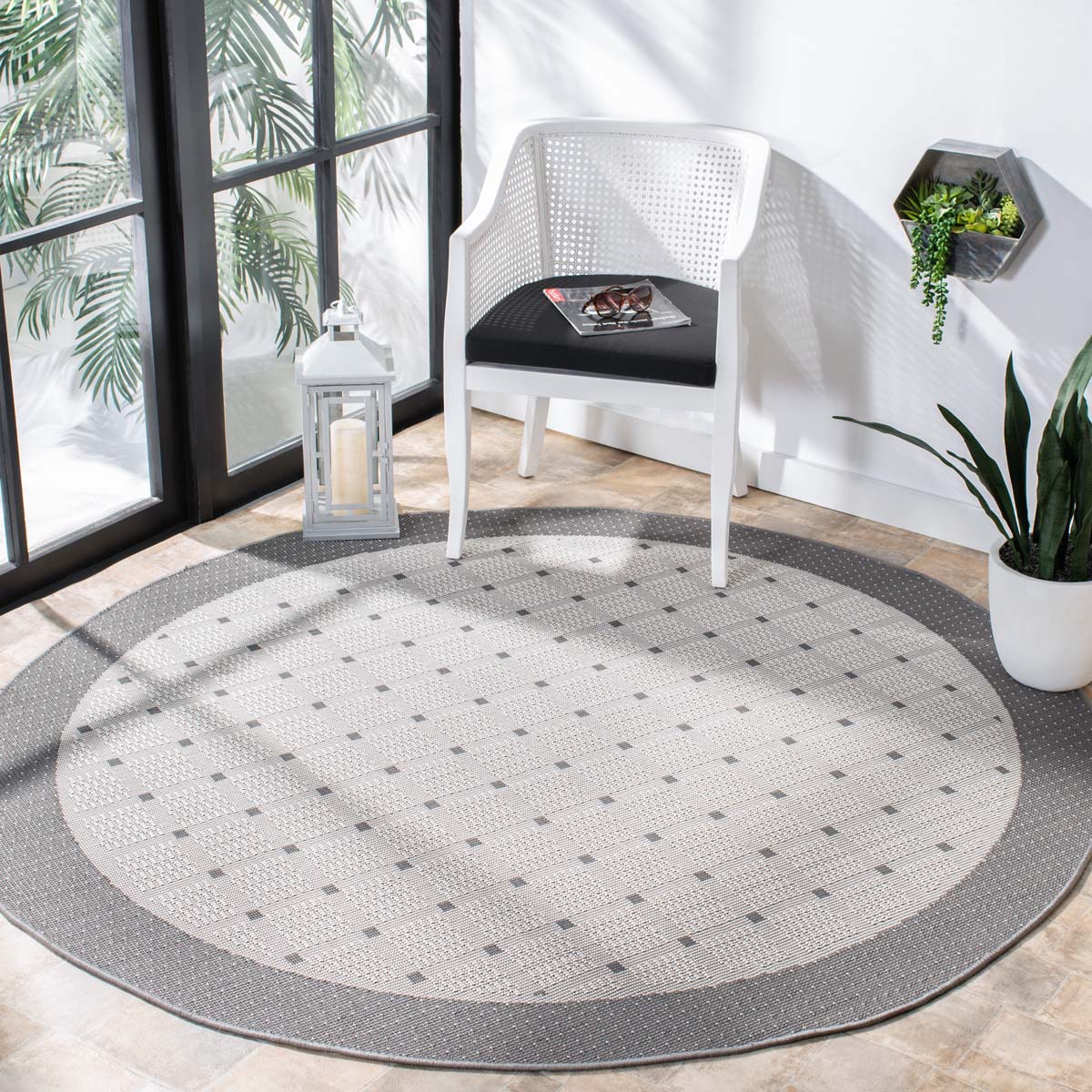 Safavieh Bermuda 801 Rug, BMU801 - Grey / Ivory