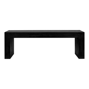 Moe's Home Collection - Lazarus Outdoor Bench Black - BQ-1005-02