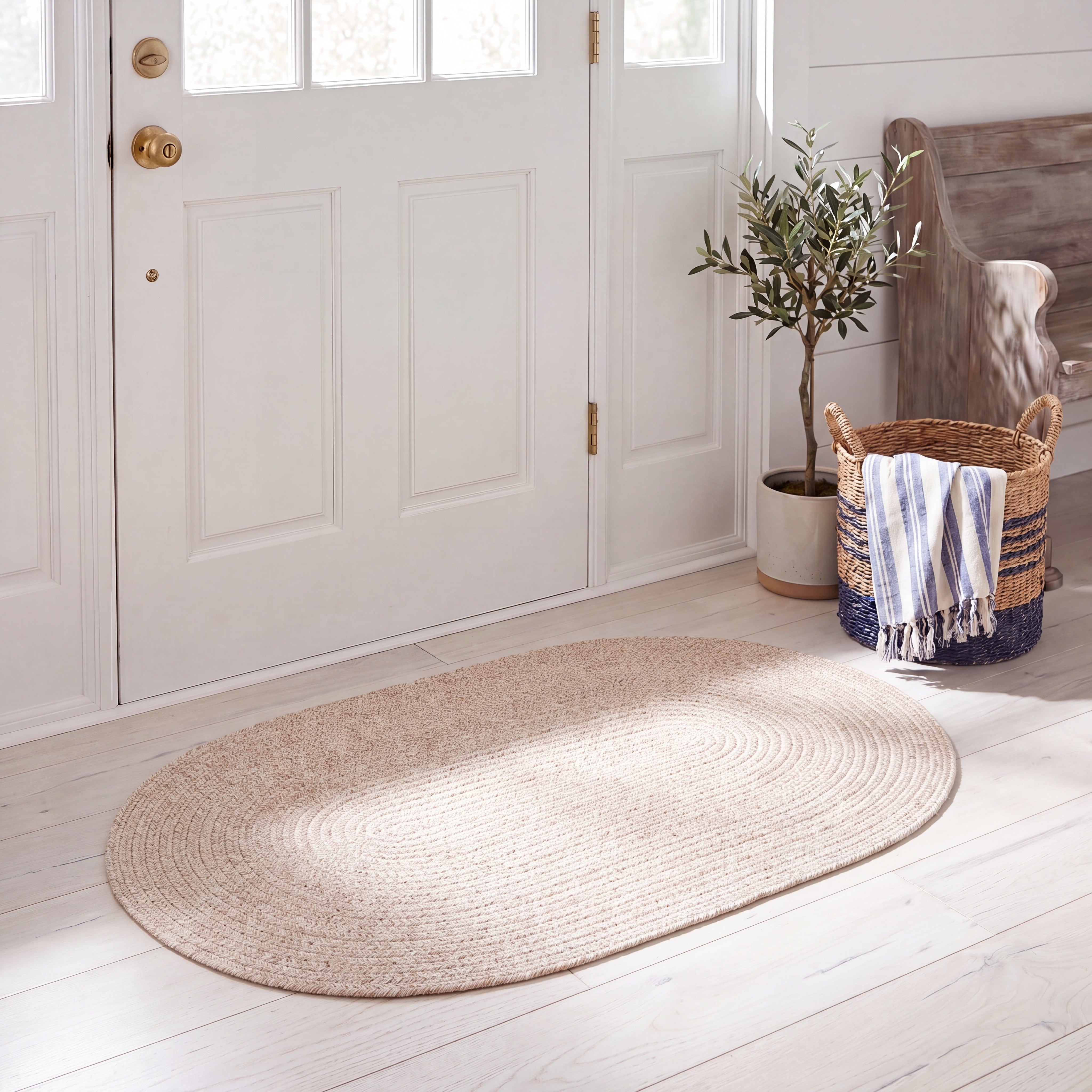 BRAIDED FINE WOOL 500 – BEIGE