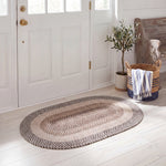 BRAIDED FINE WOOL 502 – BROWN / IVORY