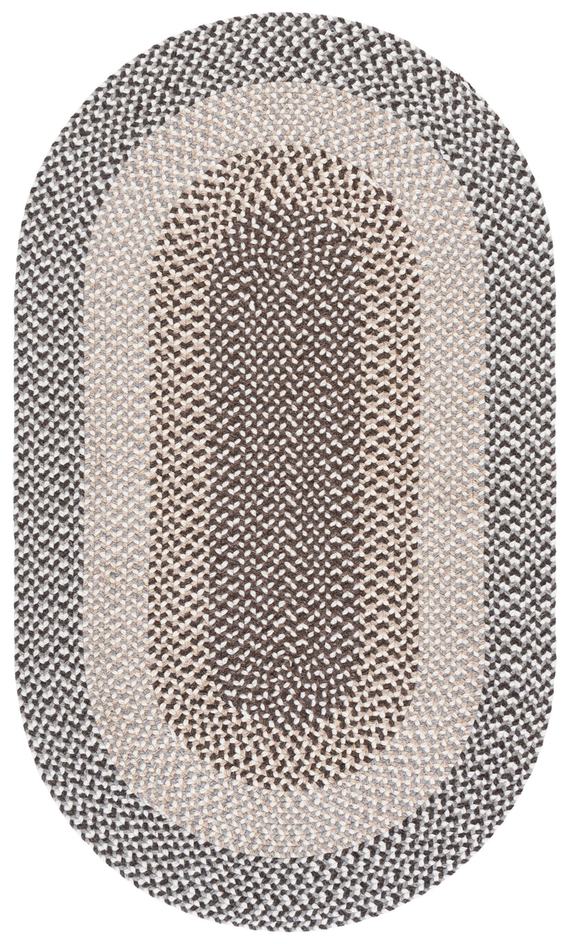 BRAIDED FINE WOOL 502 – BROWN / IVORY
