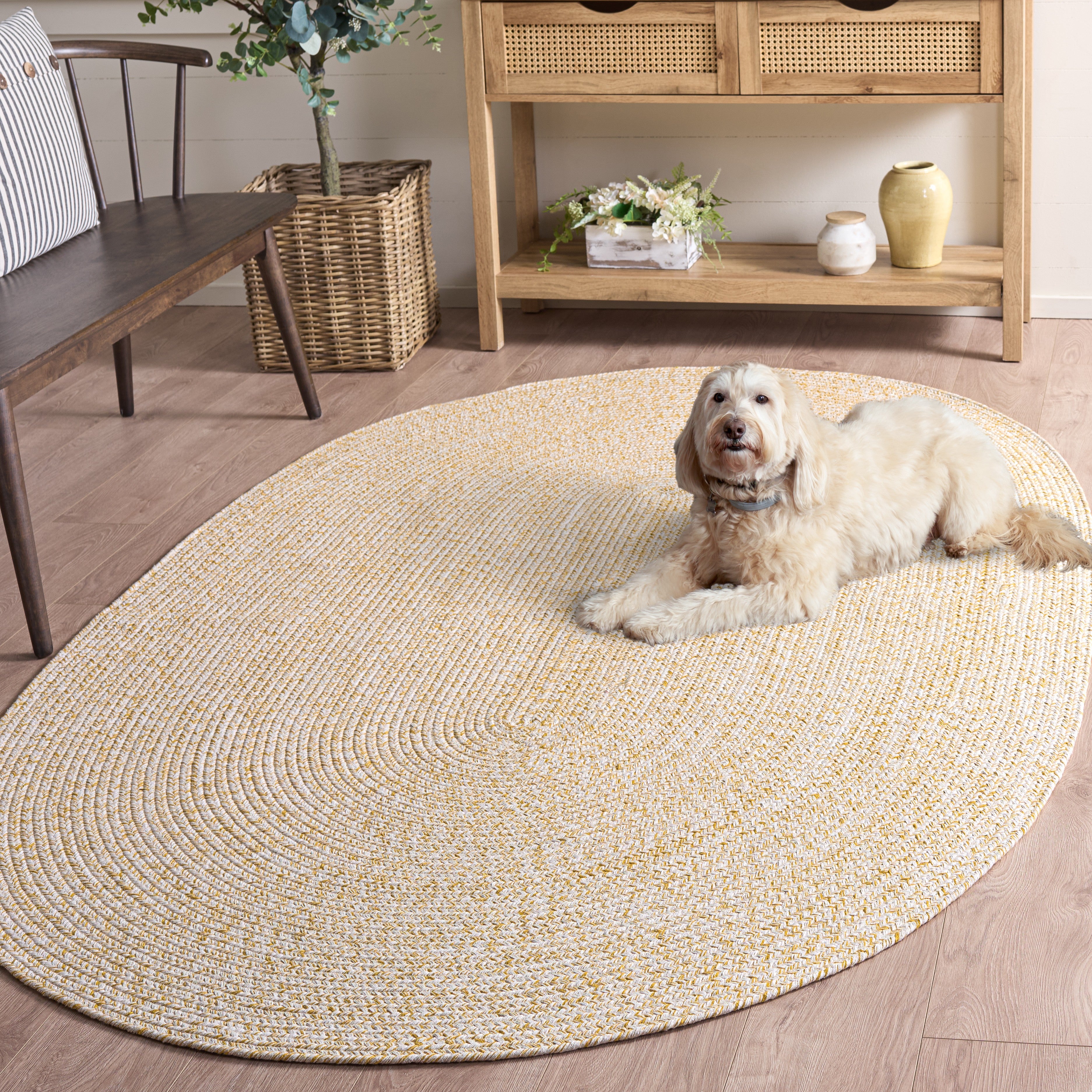 BRAIDED 655 – YELLOW / IVORY