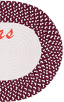 IVORY / BURGUNDY RED