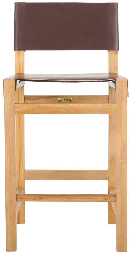 Safavieh Romee Counter Stool, BST1200 - Cognac / Natural