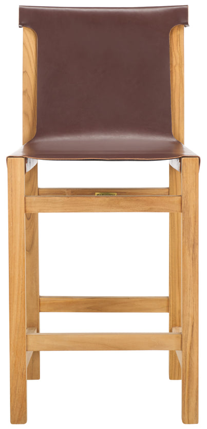 Safavieh Arian  Counter Stool, BST1202 - Cognac / Natural