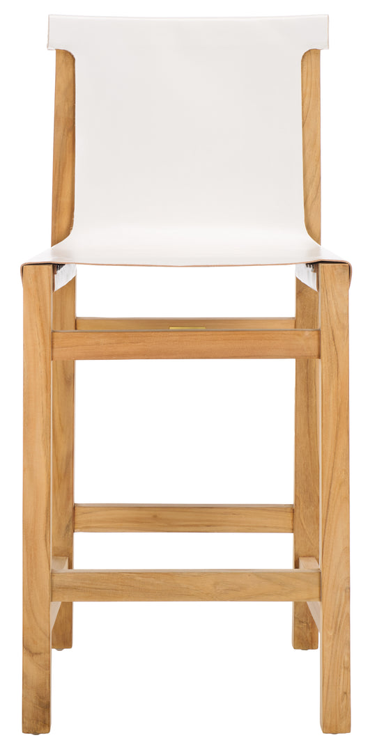 Safavieh Arian  Counter Stool, BST1202 - White / Natural