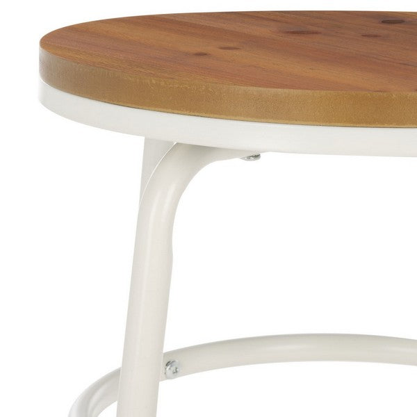 Safavieh Ford Counter Stool, BST2501 - Natural Brown / White 