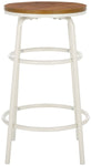 Safavieh Ford Counter Stool, BST2501 - Natural Brown / White 
