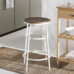 Safavieh Ford Counter Stool, BST2501 - Natural Brown / White 