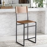 Safavieh Layne Counter Stool, BST3020 - Cognac / Black 
