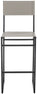 Safavieh Layne Barstool, BST3021 - Light Grey / Black 