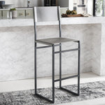 Safavieh Layne Barstool, BST3021 - Light Grey / Black 